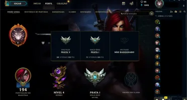 Conta Prata 1 SoloQ | Prata 5 Flex
