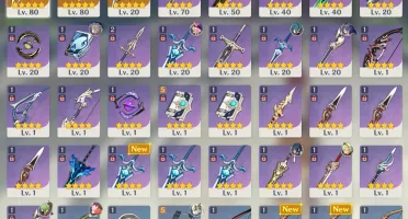 Tighnari + Nahida + Keqing + Diluc + 3 Armas E Bis