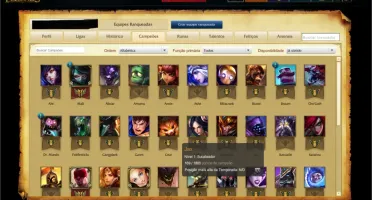 League of legends conta platina 5