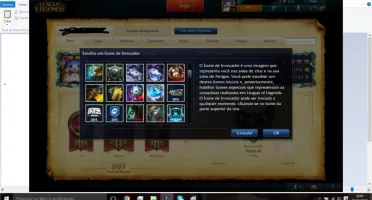 Vendo Conta LOL, PLAT 03/241 SKINS/122 champs/18 pgs d runas