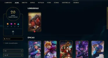 Conta bronze 1 com 61 Champs e 20 Skins