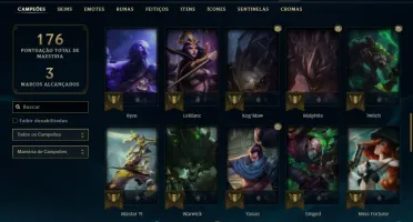 Conta bronze 1 com 61 Champs e 20 Skins