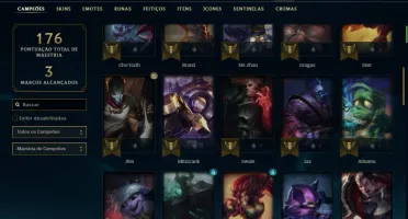 Conta bronze 1 com 61 Champs e 20 Skins