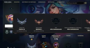 Conta bronze 1 com 61 Champs e 20 Skins