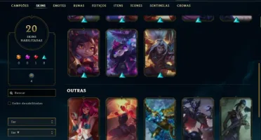 Conta bronze 1 com 61 Champs e 20 Skins