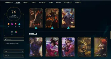 Unranked com 150 Champs e 76 Skins ( MAIN ADC )