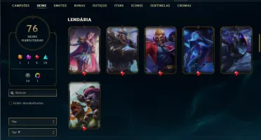 Unranked com 150 Champs e 76 Skins ( MAIN ADC )