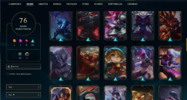 Unranked com 150 Champs e 76 Skins ( MAIN ADC )