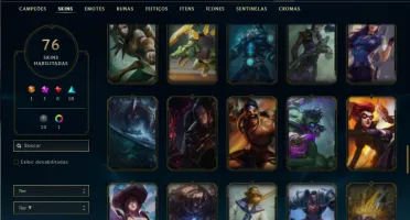 Unranked com 150 Champs e 76 Skins ( MAIN ADC )
