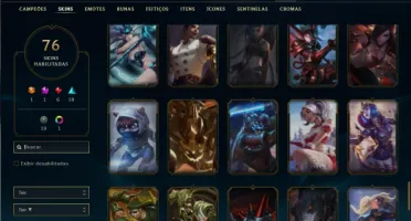 Unranked com 150 Champs e 76 Skins ( MAIN ADC )
