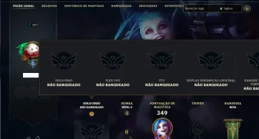Unranked com 150 Champs e 76 Skins ( MAIN ADC )