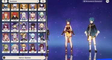 Conta Genshin com Xiao com BIS + Shogun + Eula  + Shenhe 