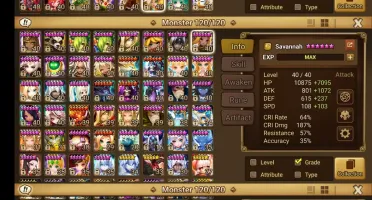 Summoners War Global com Seara Verad Bastet MoLong Woosa