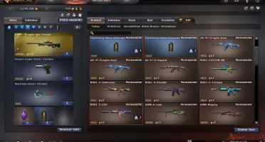 Conta Crossfire 6 vips +M.ns L.a e Desert e Machado Razer