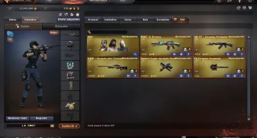 Conta Crossfire 6 vips +M.ns L.a e Desert e Machado Razer