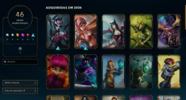 [Entrega Automática] Conta Lol Ouro, 46 Skins, 12K Ea,Honra4