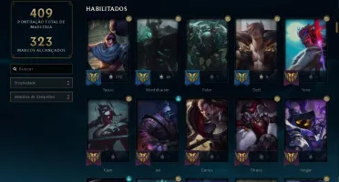 Conta Lol todos Champs, LVL 365, +150 skins, 5 anos de conta