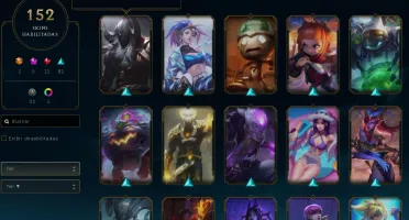 Conta Lol todos Champs, LVL 365, +150 skins, 5 anos de conta