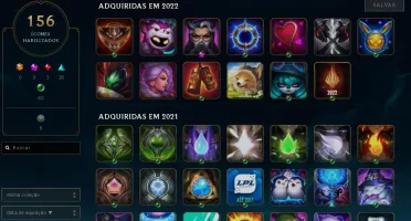 Conta Lol todos Champs, LVL 365, +150 skins, 5 anos de conta