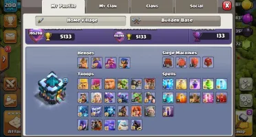 Clash of clans cv13 bem upado