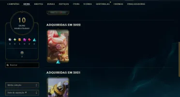 Conta Lol 100% Segura Full Acesso| 9 Skins | Lvl 54 | Unrank
