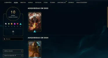 Conta Lol 100% Segura Full Acesso| 9 Skins | Lvl 54 | Unrank