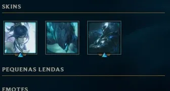 CONTA LEAGUE OF LEGENDS 71 SKINS
