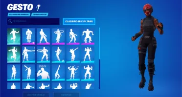 Conta Fortnite com bastante skins