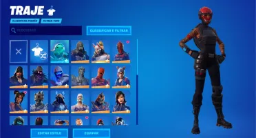 Conta Fortnite com bastante skins