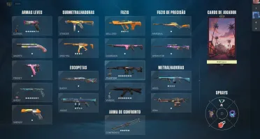Conta Valorant Platina 1 com várias Skins.