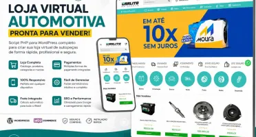 Loja Virtual de Autopeças WordPress + WooCommerce