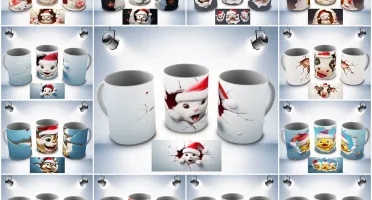 TOPSPACK-01 Artes 3D para Canecas com Mockup´s