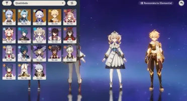AR 46 Ganyu / Eula / Yanfei + Orações Conta Genshin