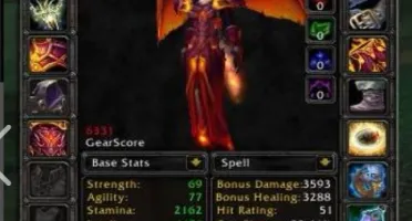 Acc warlock wowbrasil end game full c/chave  wowbrasil