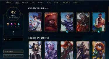 Conta Valorant +300 reais gastos // Conta Lol com 42 skins