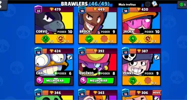 Conta Brawl Stars 46/49 quase full