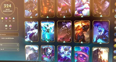 Conta League of Legends - Platina - 324 Skins - Todos camp