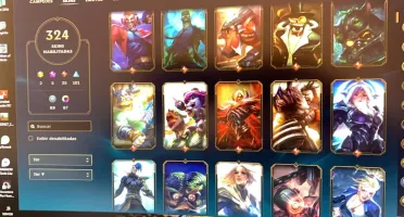 Conta League of Legends - Platina - 324 Skins - Todos camp