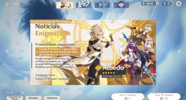 Conta com Zhongli + Qiqi e Jean (Banner Garantido)