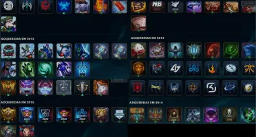 Conta lol Season 2 com 305 skins