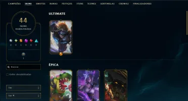 Prata 3 com 70 Champs e 44 Skins ( Mais de 50 Jogos )