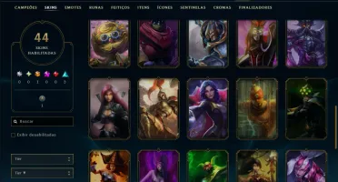 Prata 3 com 70 Champs e 44 Skins ( Mais de 50 Jogos )