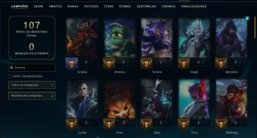 Prata 3 com 70 Champs e 44 Skins ( Mais de 50 Jogos )