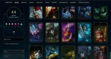 Prata 3 com 70 Champs e 44 Skins ( Mais de 50 Jogos )
