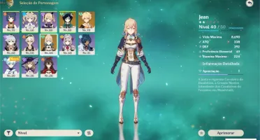 genshin impact venti 3 Cons + jean + full fishl + full xiang