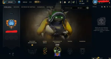 Conta LoL Full Acesso - 133 Champs e 53 Skins - Rammus Rei