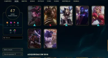 Conta com Miss Fortune Feiticeira prestigio e 2022