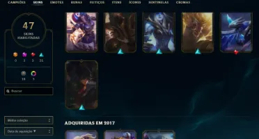 Conta com Miss Fortune Feiticeira prestigio e 2022