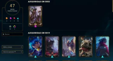 Conta com Miss Fortune Feiticeira prestigio e 2022