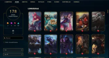 Conta League Of Legends 178 skins, 2 ultimates 3 miticas ...